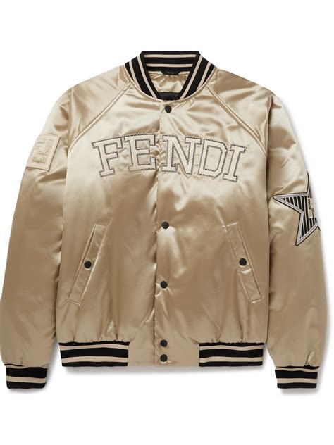 fendi logo bomber jacket|Fendi overcoat.